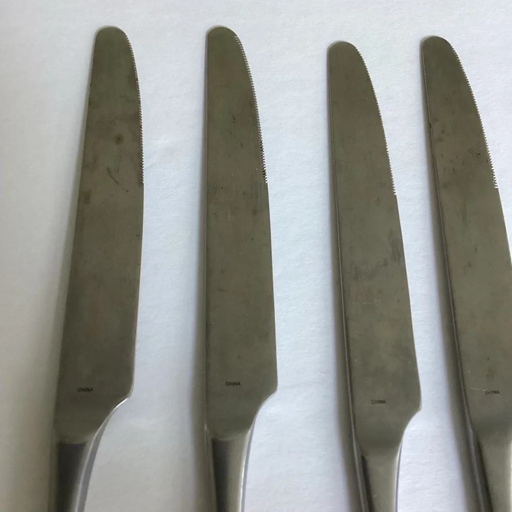 Robert Welch Ammonite Knives Set of Eight Stainless Steel Modern Flatware
